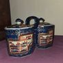 Antique hand painted Ironstone double biscuit jar Image 3