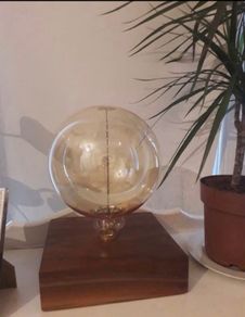 Solid Walnut Base Table Lamp