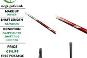 Project X Denali Red 5.5 50g Regular Driver Shaft / Titleist 2nd Gen