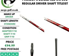 Project X Denali Red 5.5 50g Regular Driver Shaft / Titleist 2nd Gen