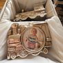 Silver Plated Christening Train and Frame Image 2