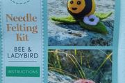 Needle Felting kit "Bee &amp; Ladybird"