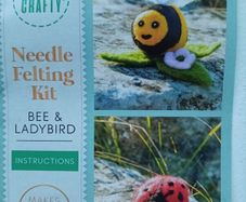 Needle Felting kit "Bee & Ladybird"