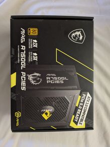 MAG A750GL PSU, 750W, 80 Plus Gold, Fully Modular