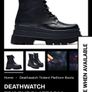 Black Platform Boots size 39 from KOI Image 9