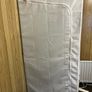 White Portable Canvas Fabric Wardrobe (Zippered Cover & Hanging Rail Image 3