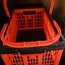 Tontarelli Red collapsible foldable basket, crate & Addis Laundry Basket Image 4