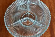 Vintage Serving/Hors D'oeuvre Glass Dish
