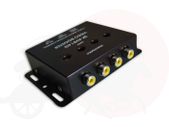 4 Channel RCA Video Booster / Splitter for Car TV, DVD, CCTV with Gain Control