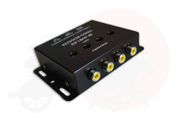 4 Channel RCA Video Booster / Splitter for Car TV, DVD, CCTV with Gain Control