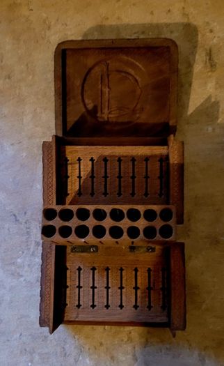 19th century kashmiri cigarette dispenser