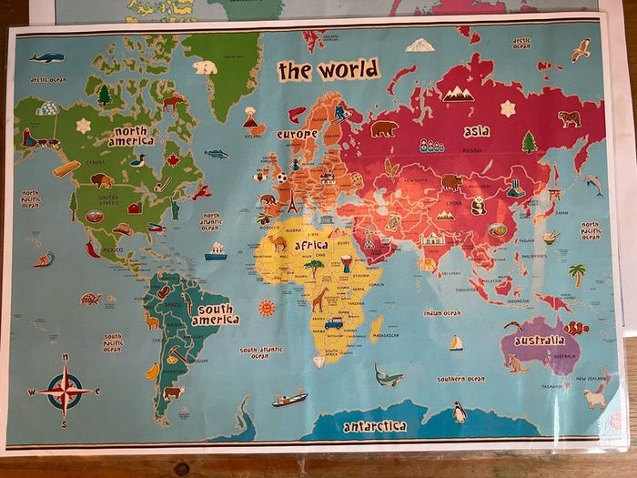 A3 World Maps