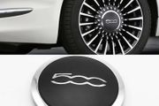 Silvery 133mm Hubcap for Fiat 500 Wheels Centre Hub Caps Set 68078419AC 68078421AC Dust Cover Wheel Hub Cap Replacement 51884863