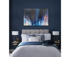 Title: Drowning Light, XL Abstract painting, by artist Helen Mathews