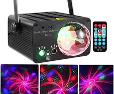 RGB Magic Disco Led Ball Laser Projector Party Light Music Stage Lighting for DJ Bar Club Home