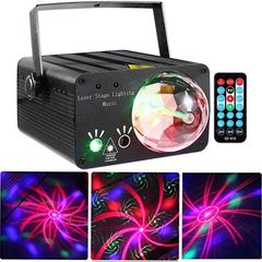 RGB Magic Disco Led Ball Laser Projector Party Light Music Stage Lighting for DJ Bar Club Home