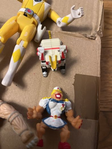 Vintage Power Rangers Action Figure Lot 1990s - 100% Complete Eye Guy, Tigerzord, Yellow Ranger, Lord Zedd + Monster