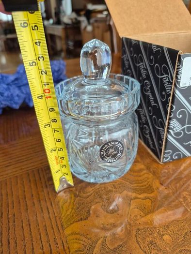 Failte Crystal honey pot Cara pattern