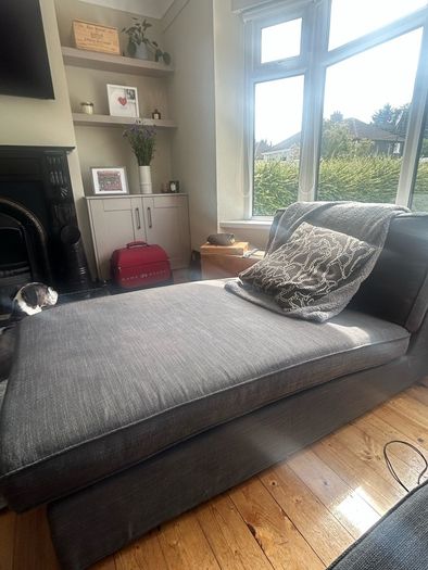 IKEA KIVIK Sofa and Chaise Lounge Grey