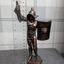 Statuette of a knight XIX century solid bronze and marble Image 7