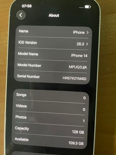 iPhone 14 - 128GB - Network unlocked