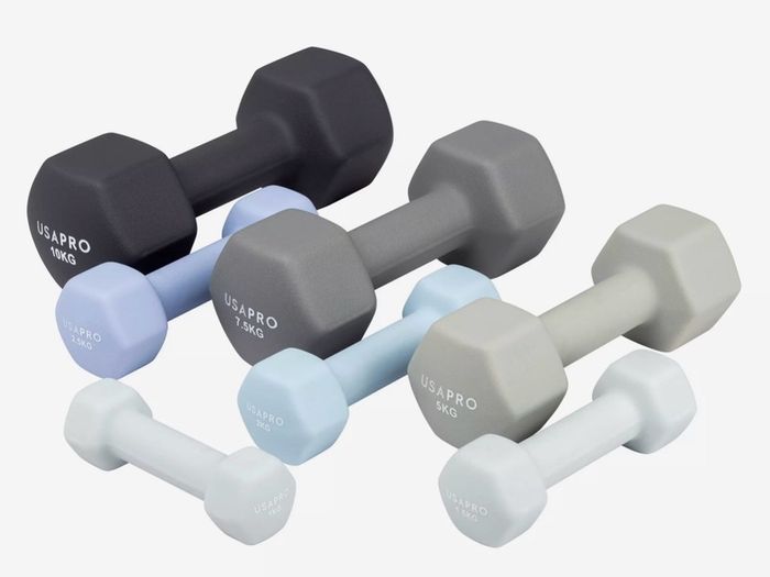 USA Pro 5kg Neoprene Dumbbells (Pair) Like New