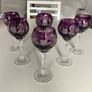 Bohemian Cut Glass Crystal Glasses Image 3
