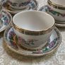 Vintage Churchill Indian tree tea cups with plates Image 3