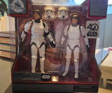 Star Wars Disney Elite Han Solo and Luke Skywalker Stormtrooper twin figure pack