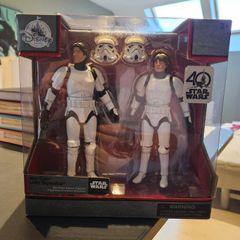 Star Wars Disney Elite Han Solo and Luke Skywalker Stormtrooper twin figure pack