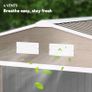 new 9 x 6ft Garden Metal Storage Shed. Outdoor Storage Tool House with Vents, Image 8