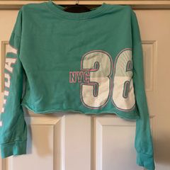jumper girl  H&M crop top green