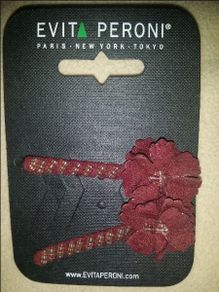 Brand new Evita Peroni suede hair clips Postage included