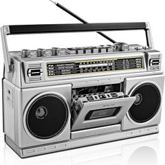 80s style retro boombox