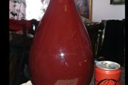 Large oxblood glazed Chinese vase