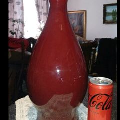 Large oxblood glazed Chinese vase