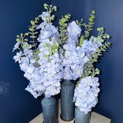 Artificial flowers & vase