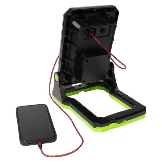 Luceco Folding Magnetic Led 10w Work Light With Power Bank - Usb - c Charged