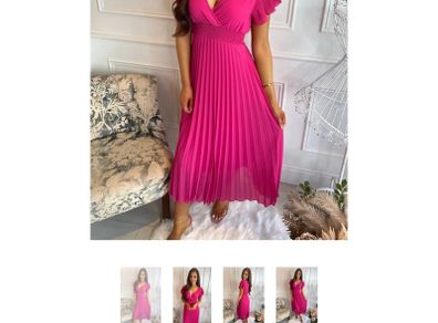 cerise pink occasion dress
