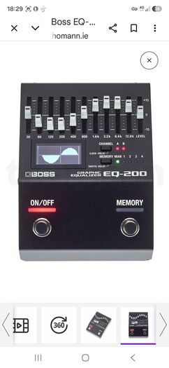 Boss EQ-200 Graphic Equalizer pedal