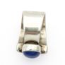 Signed Chunky Sterling Silver Lapis Lazuli Ring Image 6