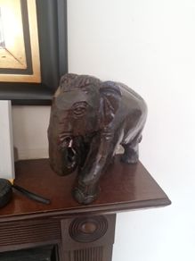 wooden elephant