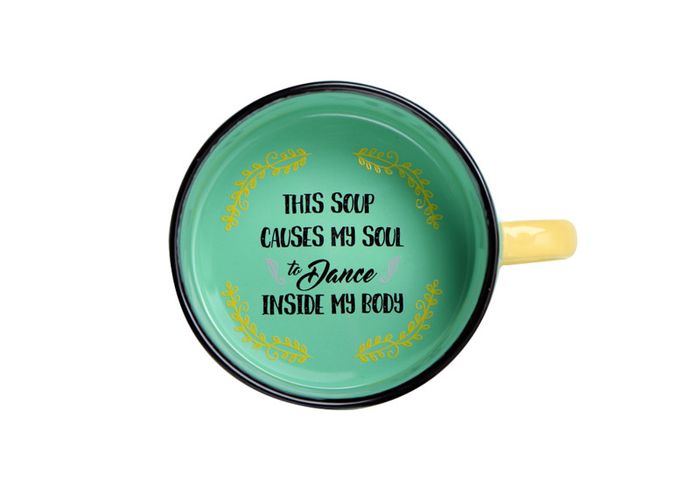 Retro Soup Mug 340ml Green