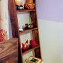 Rustic Walnut Blanket and Towel Ladder Image 9