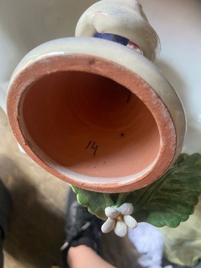 Vintage Redware Folk Art Pottery Made in Spain Gifts for Redware Collector Gifts Home Decor