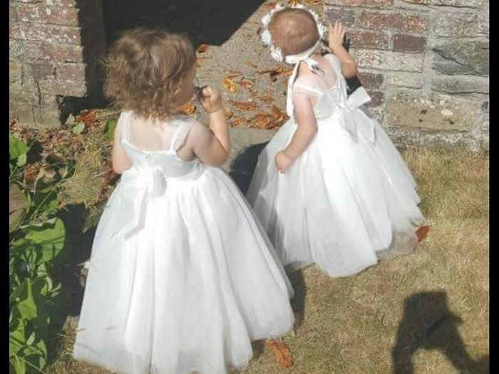 Flower girl dress ivory size 2 year old