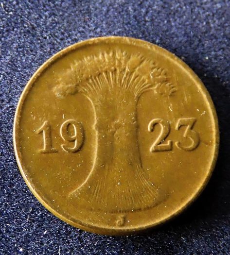Antique German coins deutsche mark pfennig 1922 1923