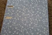 Large binder A4 blue flowers NEW