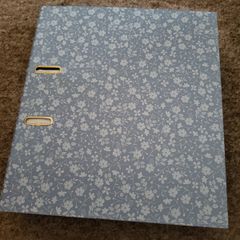 Large binder A4 blue flowers NEW