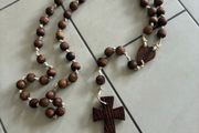 Rare Giant Size Timber Rosary Beads